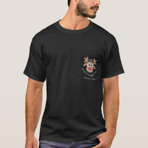 Weihnachts Rentier North Pole Sleigh Team Spaß T-Shirt