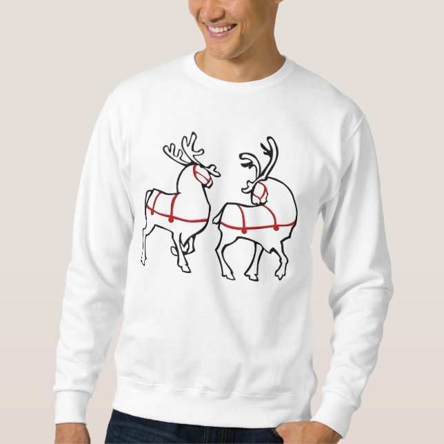 Weihnachts-Rentier-Shirts Festtage Shirts (Vorderseite)