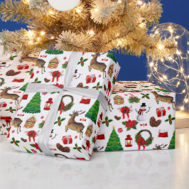 Weihnachts Rentier Snowmen Weihnachtsgeschenke Geschenkpapier