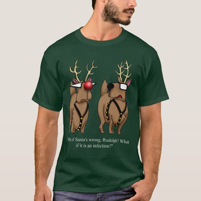 Weihnachts-Rentier-Spaß-Tee-Shirt T-Shirt (Vorderseite)