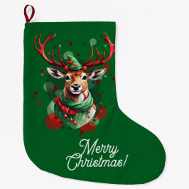 Weihnachts-Rentier-Strumpf Großer Weihnachtsstrumpf