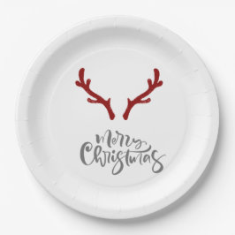 Weihnachts-Rentier-Teller Pappteller