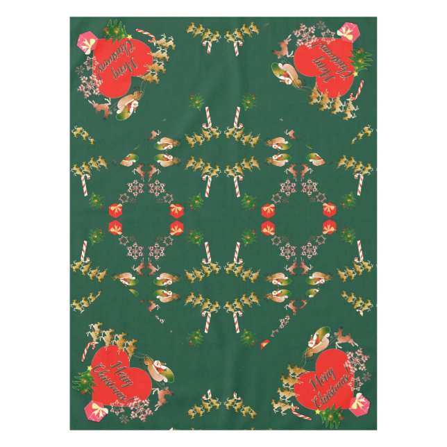 Weihnachts-Rentier Tischdecke (Vorderseite)