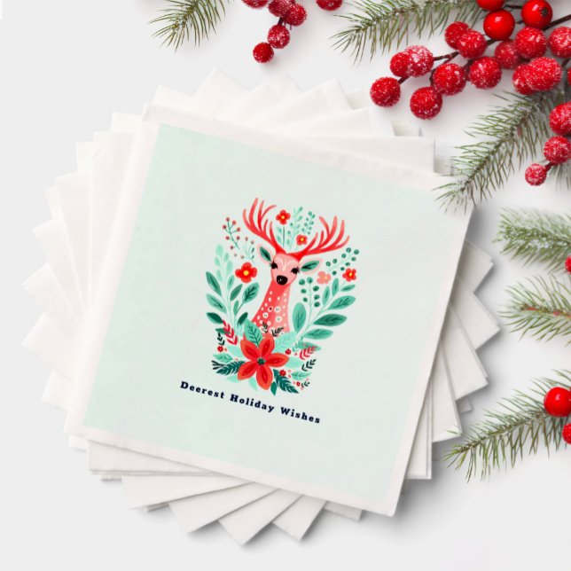Weihnachts-Rentierfest Serviette (Von Creator hochgeladen)