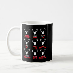 Weihnachts-Rentierjäger Hirschfleisch-Jagd Kaffeetasse