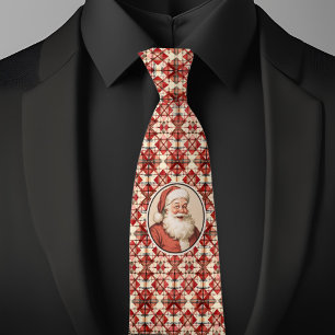 Weihnachts Retro Santa Krawatte