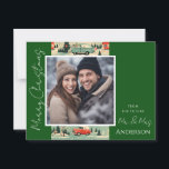 Weihnachts Retro Save the Date Postkarte<br><div class="desc">Fun Aquarell Weihnachtsdesign. Alle Texte sind individuell einstellbar und lassen sich für Ihr eigenes Party leicht ändern. Save the Date Weihnachts Hochzeitsankündigung Postkarten.</div>