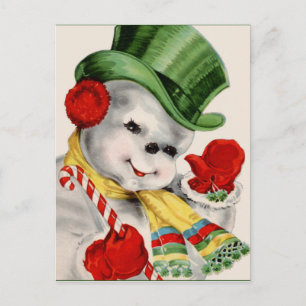 Weihnachts Retro Snowman Weihnachten Weihnachten P