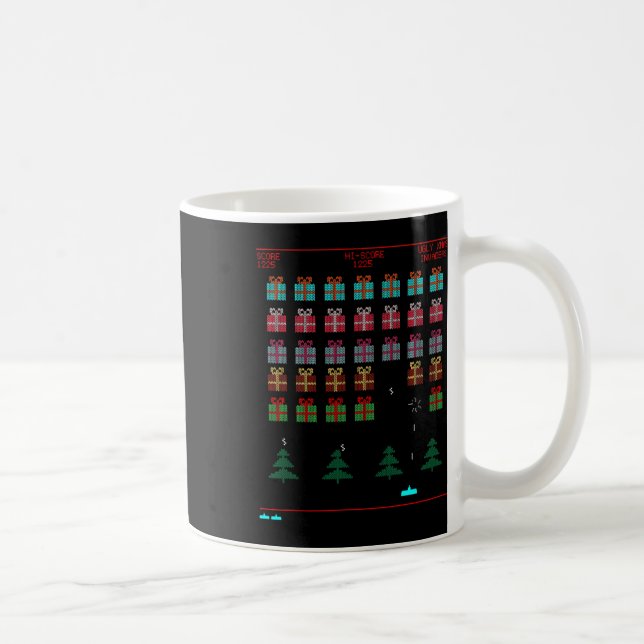 Weihnachts-Retro-Videospiel Kaffeetasse (Rechts)