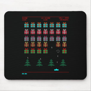 Weihnachts-Retro-Videospiel Mousepad