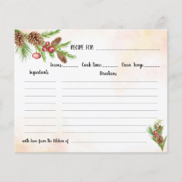 Weihnachts-Rezept-Card-Brautparty