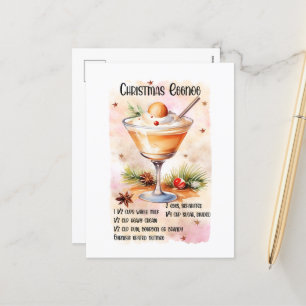 Weihnachts-Rezept Feiertagspostkarte