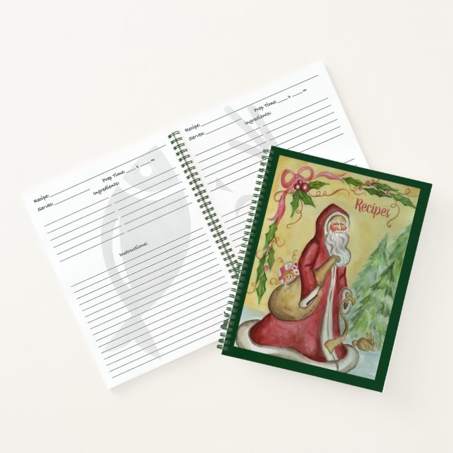 Weihnachts Rezept Kochbuch Notizbuch (Innenseite)