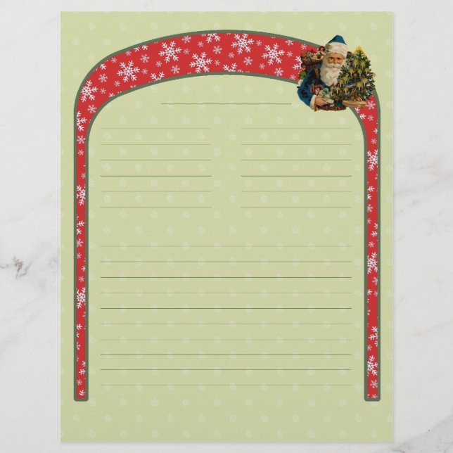Weihnachts Rezept Letterhead (Vorderseite)