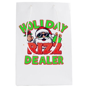 Weihnachts-Rizz-Händler Gen-Alpha-Meme Weihnachten Mittlere Geschenktüte