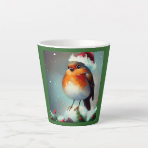 Weihnachts-Robin 1 Milchtasse