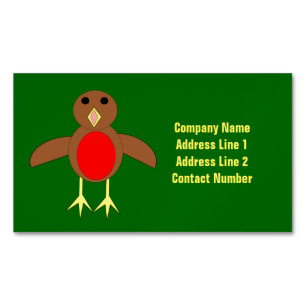 Weihnachts Robin Custom Business Cards Magnetische Visitenkarte