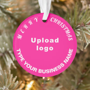 Weihnachts-Rosa-Circle Acrylschmuck Ornament