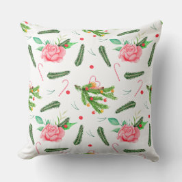 Weihnachts-Rose-Kissen Kissen