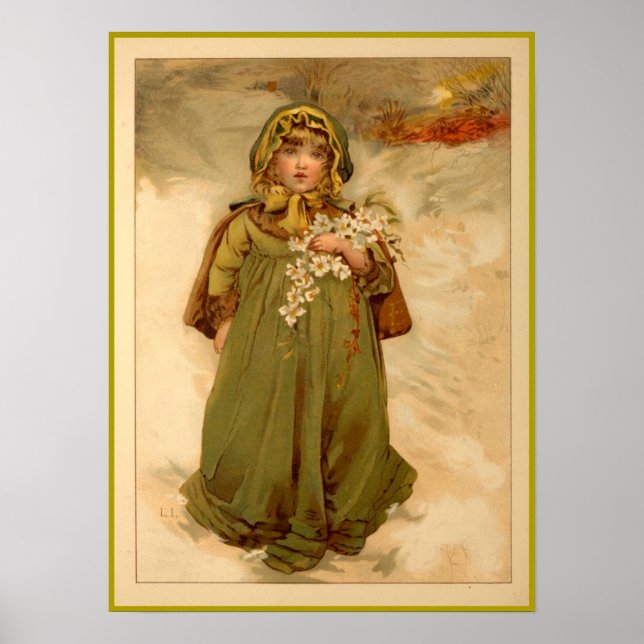 Weihnachts-Rose Poster (Vorne)