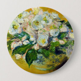 Weihnachts-Rose (von Claude Monet) Button