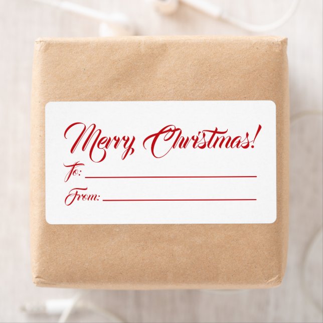 Weihnachts rot bis weiß von leerer Schrift elegant (Insitu)
