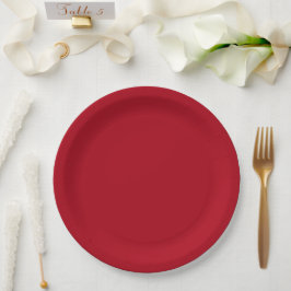 Weihnachts Rot festliche Farbe Pappteller