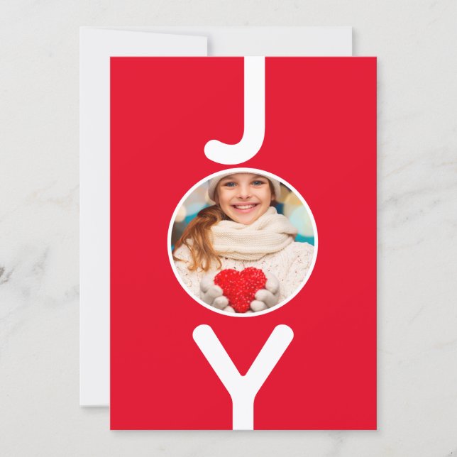 Weihnachts-Rot-Foto-Freudenkarte Einladung (Vorderseite)