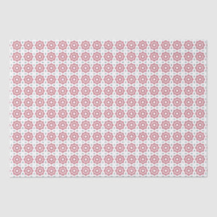 Weihnachts Rot Grün und Weiß Muster Seidenpapier