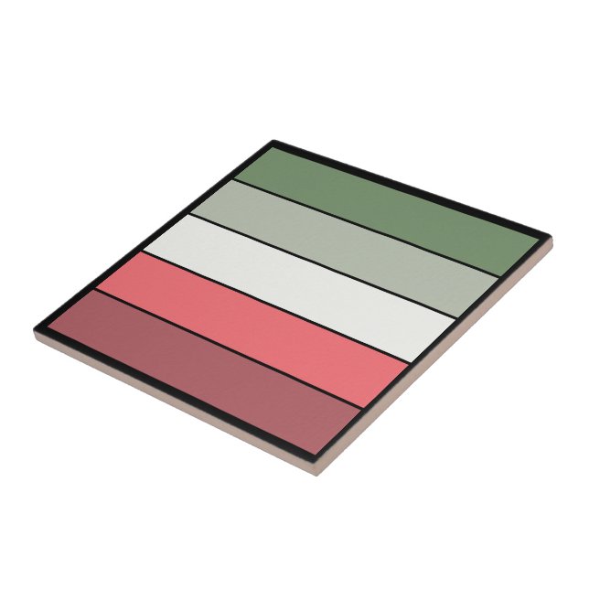 Weihnachts Rot Grüne Farbe auf Textil Papier Fliese (Seite)