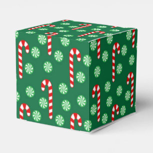 Weihnachts-Rot-Grüne Zuckerstange Geschenkschachtel