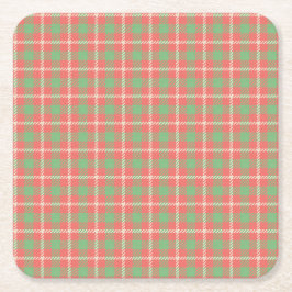 Weihnachts-Rot-Kariert Untersetzer