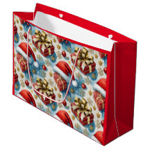 Weihnachts-Rot-Papier-Einkaufstaschen