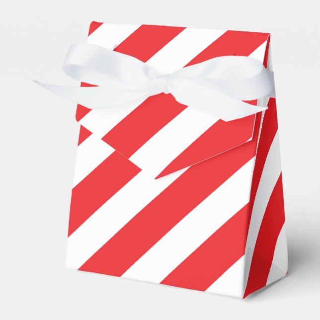 Weihnachts-Rot-Streifen-Gastgeschenk-Boxen Geschenkschachtel (Vorderseite)