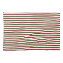 Weihnachts Rot und Grüne Handtücher