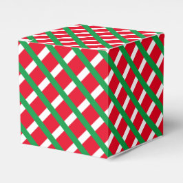Weihnachts-Rot-Weiß-Diamantengeschenk Geschenkschachtel