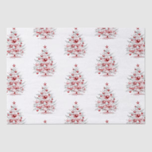 Weihnachts Rote Pfefferminzbaume Seidenpapier