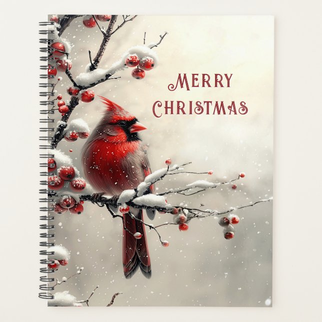 Weihnachts Roter Kardinal Weihnachtsplaner Planer (Vorderseite)