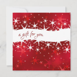 Weihnachts Roter Winter Schneeflocken Geschenkguts