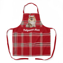 Weihnachts-Rotkarierter Pomeranian Weihnachtsmann-