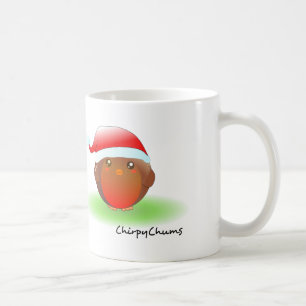 Weihnachts-Rotkehlchen Kaffeetasse