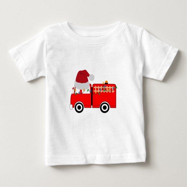 Weihnachts-Rottruck Baby T-shirt (Vorderseite)
