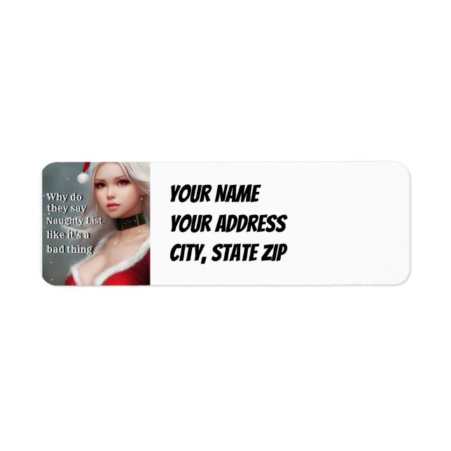 Weihnachts-Rücksendeadressen-Aufkleber (Vorne)