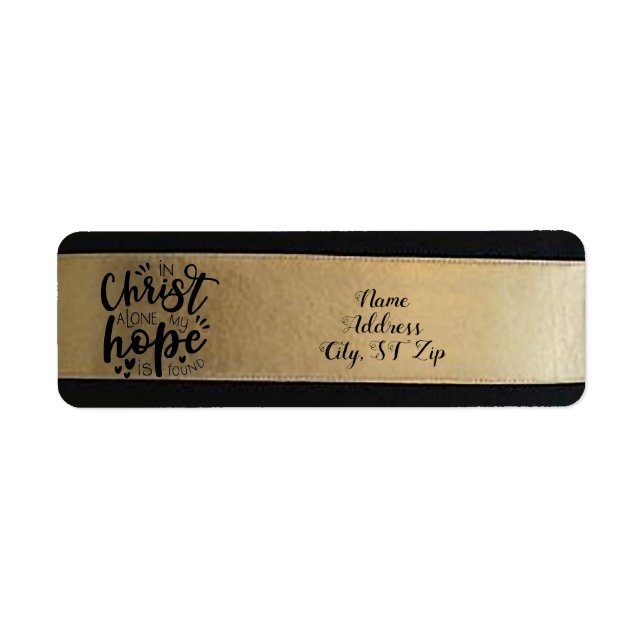 Weihnachts-Rücksendeadressen-Aufkleber (Vorne)