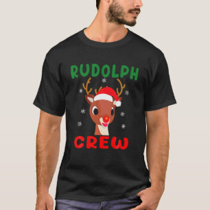 Weihnachts-Rudolph-Crew-Familie passende Pyjamas X T-Shirt