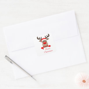Weihnachts Rudolph Stickers