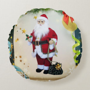Weihnachts-Rundkissen Rundes Kissen