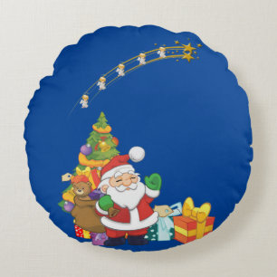 Weihnachts-Rundkissen Rundes Kissen