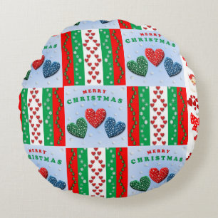 Weihnachts-Rundkissen Rundes Kissen