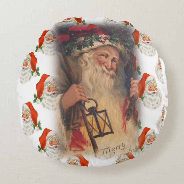 Weihnachts-Rundkissen Rundes Kissen (Vorderseite)
